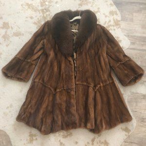 Mink Coat with Fur Collar